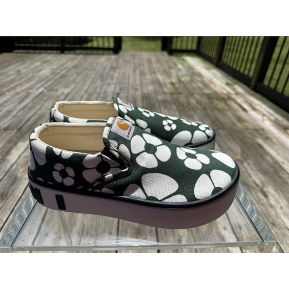 Marni x Carhartt floral slip on sneakers leather $750 eu 41 us 8 main image 6